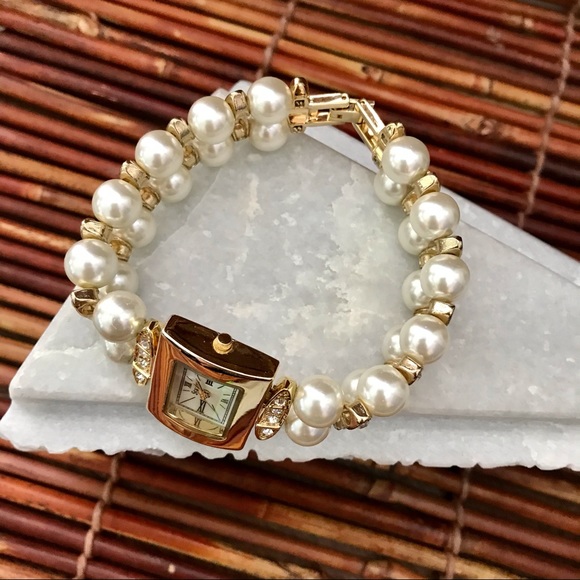 Stauer Bracelet Watch Faux Pearls - Picture 5 of 8